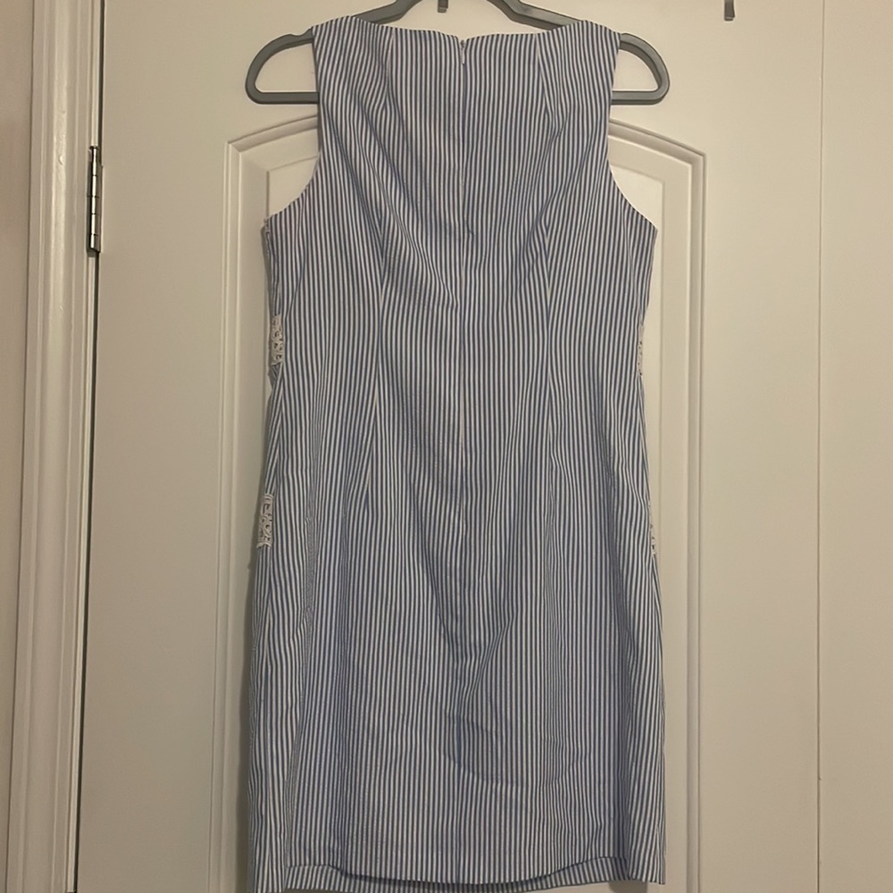 Blue seersucker dress - Picture 3 of 3